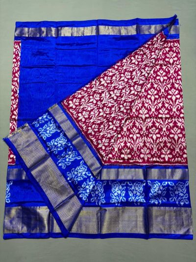 PSSIFSLG5A07SZDC32- Free Size Ikat Silk Lehenga