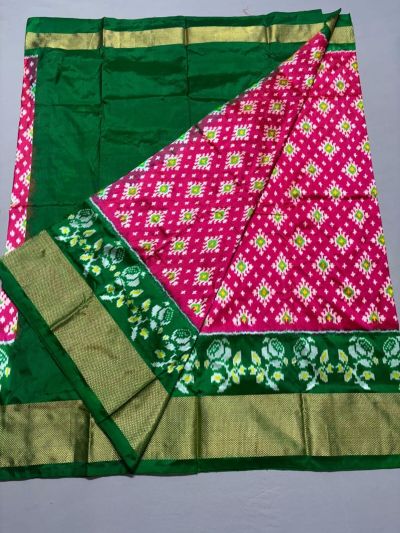 PSSIFSLG5A07SZDC33- Free Size Ikat Silk Lehenga