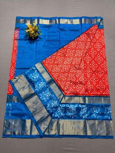 PSSIFSLG5A07SZDC37- Free Size Ikat Silk Lehenga