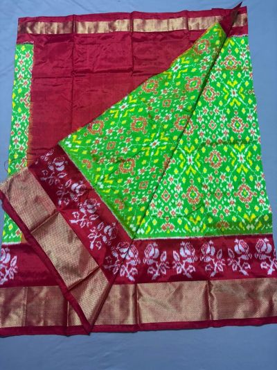 PSSIFSLG5A07SZDC45- Free Size Ikat Silk Lehenga