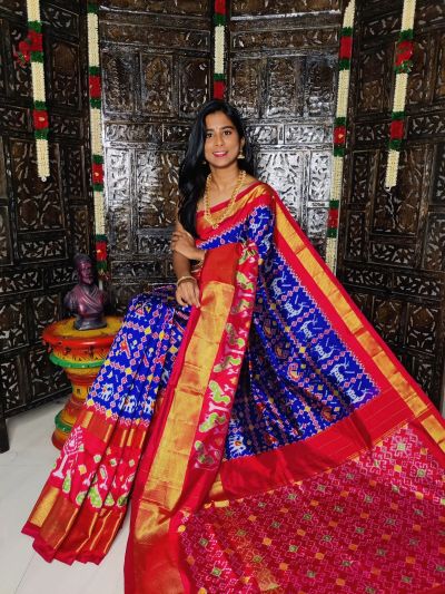 PALUIDSS5A06NCDC46- Ikat silk saree