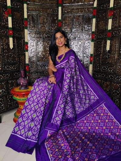 PALUIDSS5A07BSCC50- Ikat silk saree