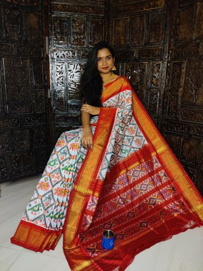 PALUIDSS5A09NSCD23- Ikat silk saree