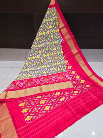 PANHIDSS5A09BNCC12- Ikat silk saree