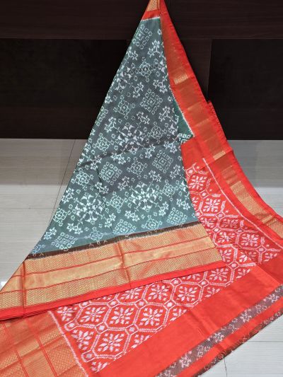 PANHIDSS5A09BNCC25- Ikat silk saree