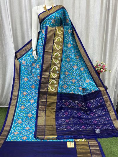 PASKIDSS5A06NCCD04- Ikat silk saree