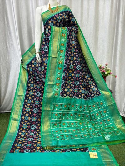 PASKIDSS5A06NCCD08- Ikat silk saree