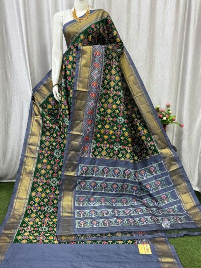 PASKIDSS5A06NCCD09- Ikat silk saree