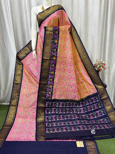 PASKIDSS5A06NCCD22- Ikat silk saree