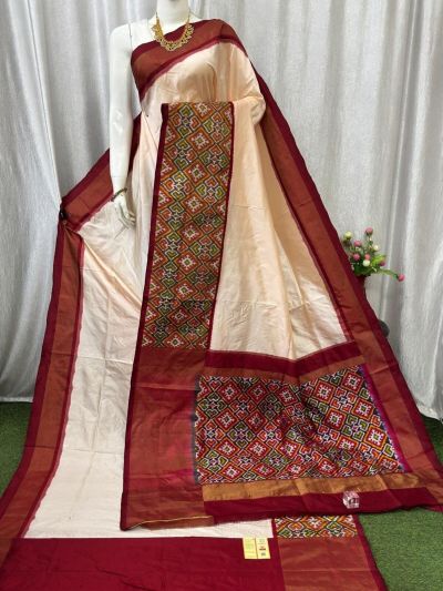 PASKIDSS5A09NIDD04- Ikat silk saree