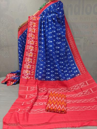 PGMRICTS5A07INDC03- Ikat cotton saree