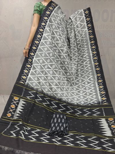 PGMRICTS5A07INDC08- Ikat cotton saree