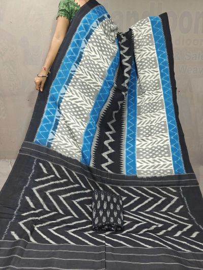 PGMRICTS5A07INDC09- Ikat cotton saree