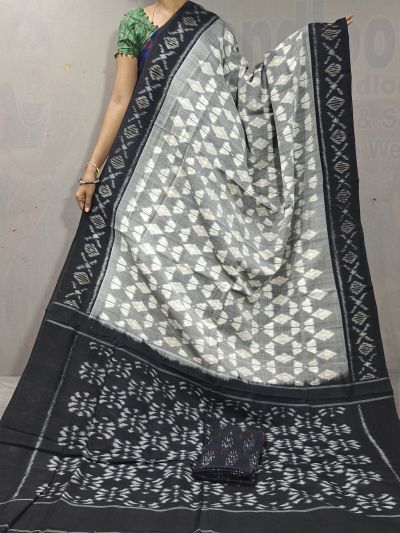 PGMRICTS5A07INDC10- Ikat cotton saree