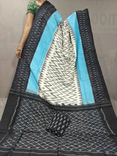 PGMRICTS5A07INDC14- Ikat cotton saree