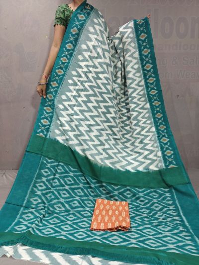 PGMRICTS5A07INDC20- Ikat cotton saree