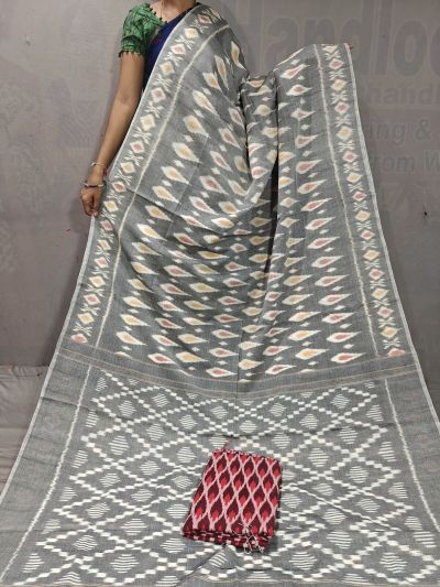 PGMRICTS5A07INDC22- Ikat cotton saree