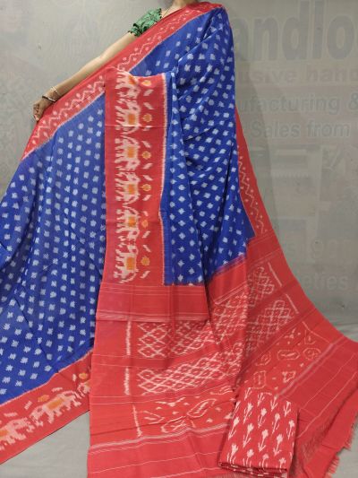 PGMRICTS5A07INDC26- Ikat cotton saree