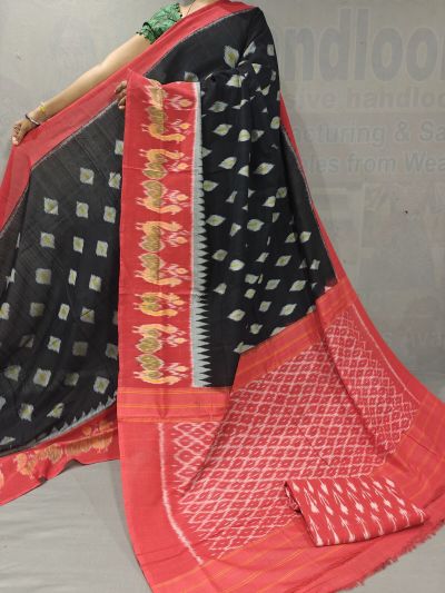 PGMRICTS5A07INDC27- Ikat cotton saree