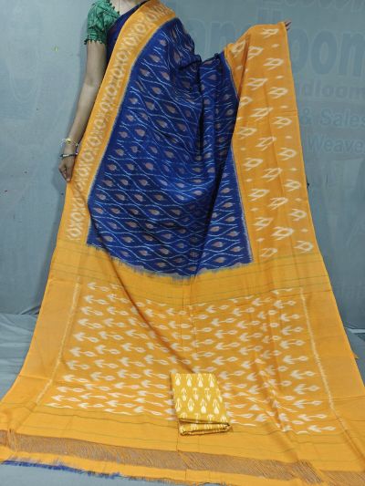 PGMRICTS5A07INDC29- Ikat cotton saree
