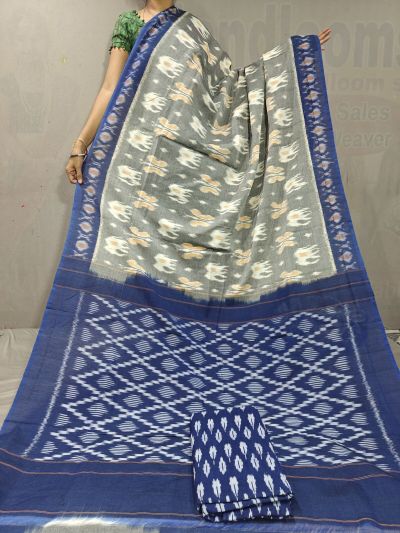 PGMRICTS5A07INDC31- Ikat cotton saree