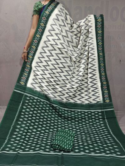 PGMRICTS5A07INDC37- Ikat cotton saree