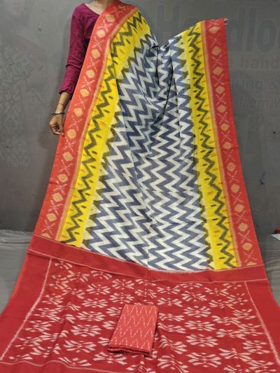 PGMRICTS5A07INDC50- Ikat cotton saree