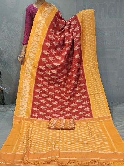 PGMRICTS5A07INDC51- Ikat cotton saree
