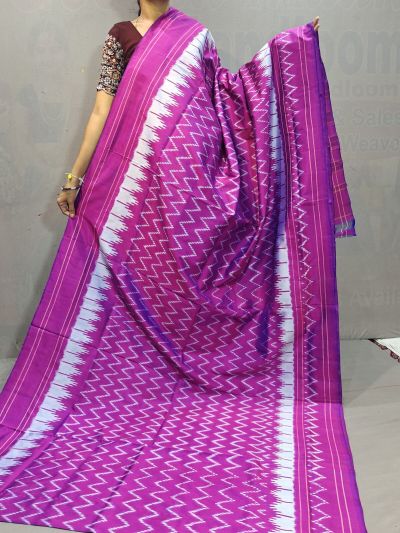 PGMRILWS5A07XECD50- light weight Ikat silk saree