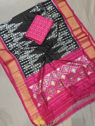 PGMRSDST5A06FSDD02- Ikat Silk dupatta with Ikat sico top