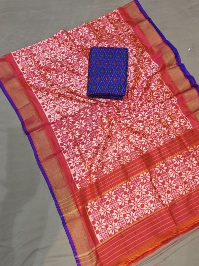 PGMRSDST5A06FSDD07- Ikat Silk dupatta with Ikat sico top