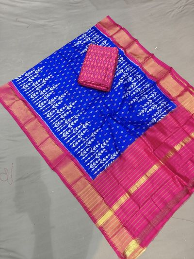PGMRSDST5A06FSDD08- Ikat Silk dupatta with Ikat sico top