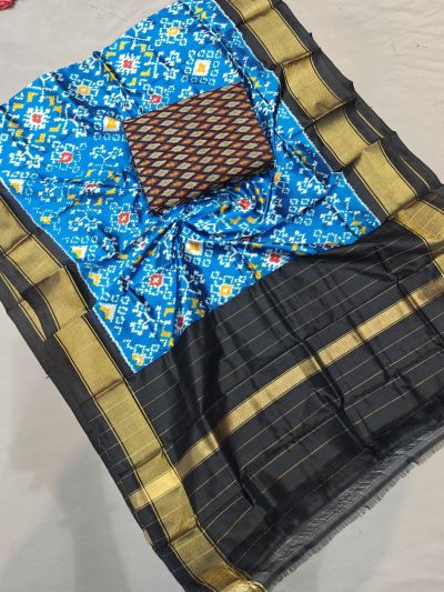 PGMRSDST5A06FSDD13- Ikat Silk dupatta with Ikat sico top