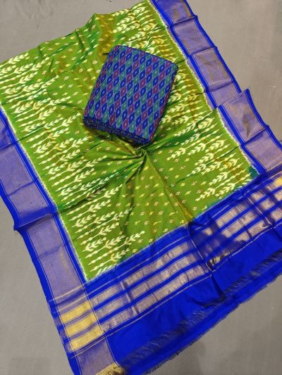 PGMRSDST5A06FSDD24- Ikat Silk dupatta with Ikat sico top