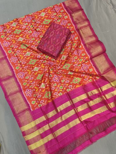PGMRSDST5A06FSDD29- Ikat Silk dupatta with Ikat sico top