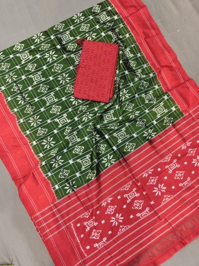 PGMRSDST5A06FSDD31- Ikat Silk dupatta with Ikat sico top