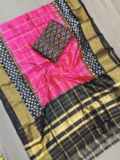 PGMRSDST5A06FSDD33- Ikat Silk dupatta with Ikat sico top