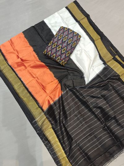 PGMRSDST5A06FSDD44- Ikat Silk dupatta with Ikat sico top