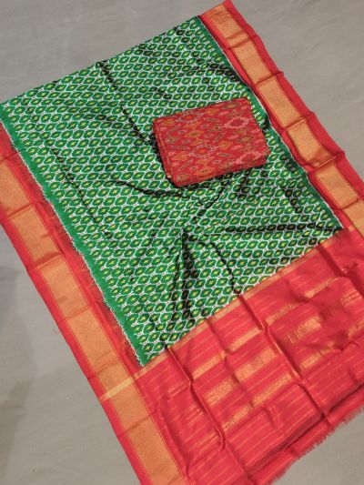 PGMRSDST5A06FSDD47- Ikat Silk dupatta with Ikat sico top