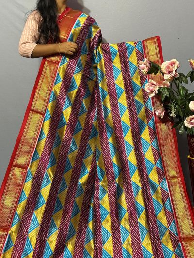 PKISIDSS5A09NDCC09- Ikat silk saree