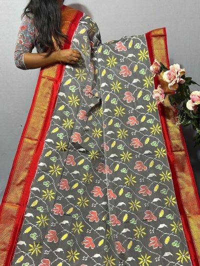 PKISIDSS5A09NDCC14- Ikat silk saree