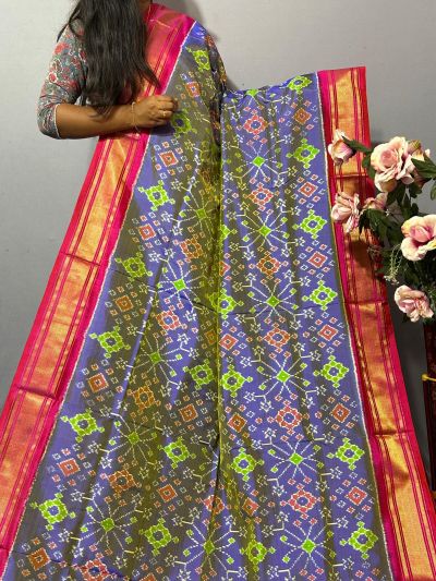 PKISIDSS5A09NDCC17- Ikat silk saree