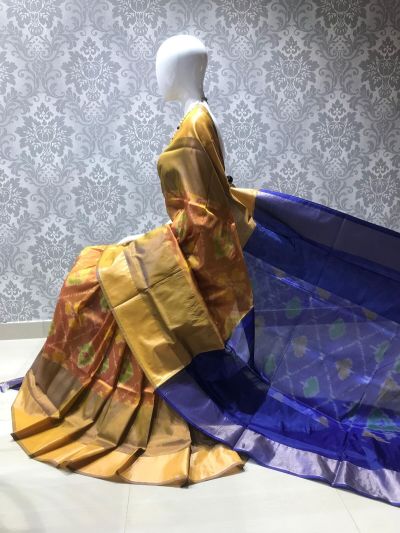 PLXHISSS5A07ITCD02- Ikat soft silk saree