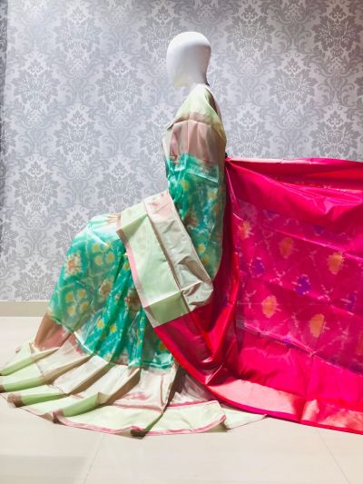 PLXHISSS5A07ITCD10- Ikat soft silk saree