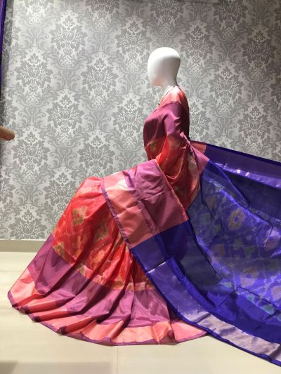 PLXHISSS5A07ITCD18- Ikat soft silk saree
