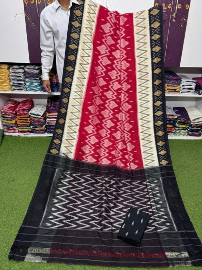 PSRGICTS5A07INCC02- Ikat cotton saree
