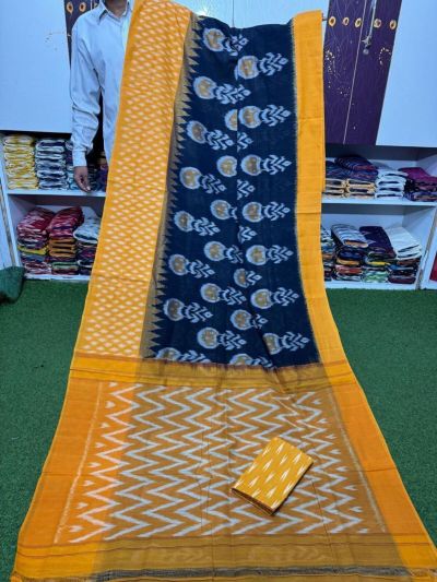 PSRGICTS5A07INCC04- Ikat cotton saree