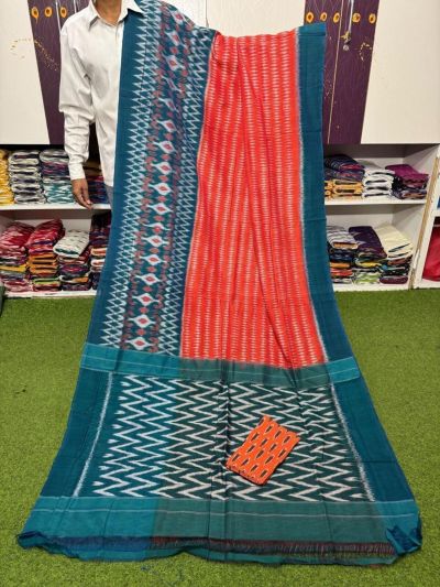 PSRGICTS5A07INCC06- Ikat cotton saree