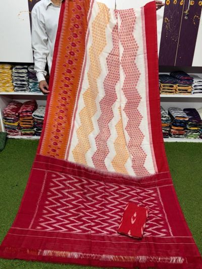 PSRGICTS5A07INCC07- Ikat cotton saree