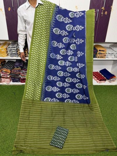 PSRGICTS5A07INCC23- Ikat cotton saree